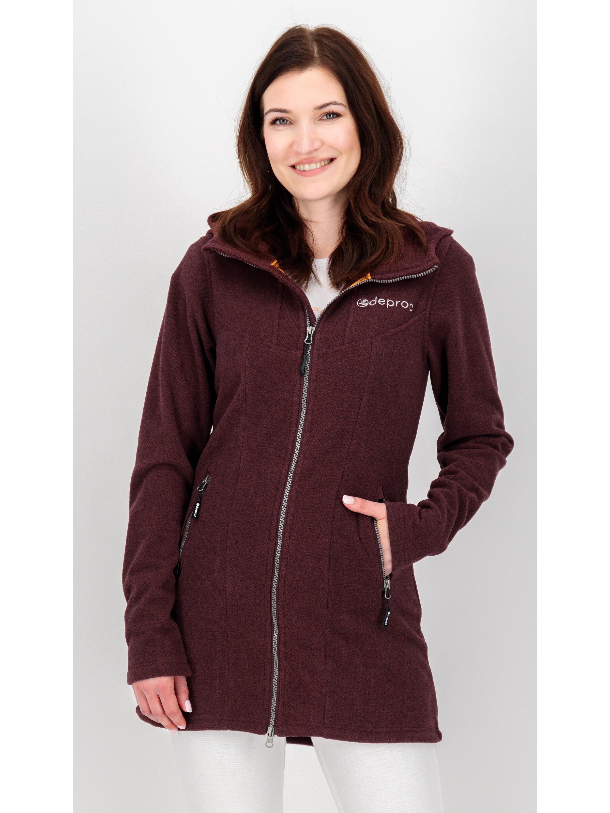 deproc Fleecejacke 'GLORY APRIL'‌‌ in Lila: Vorderseite