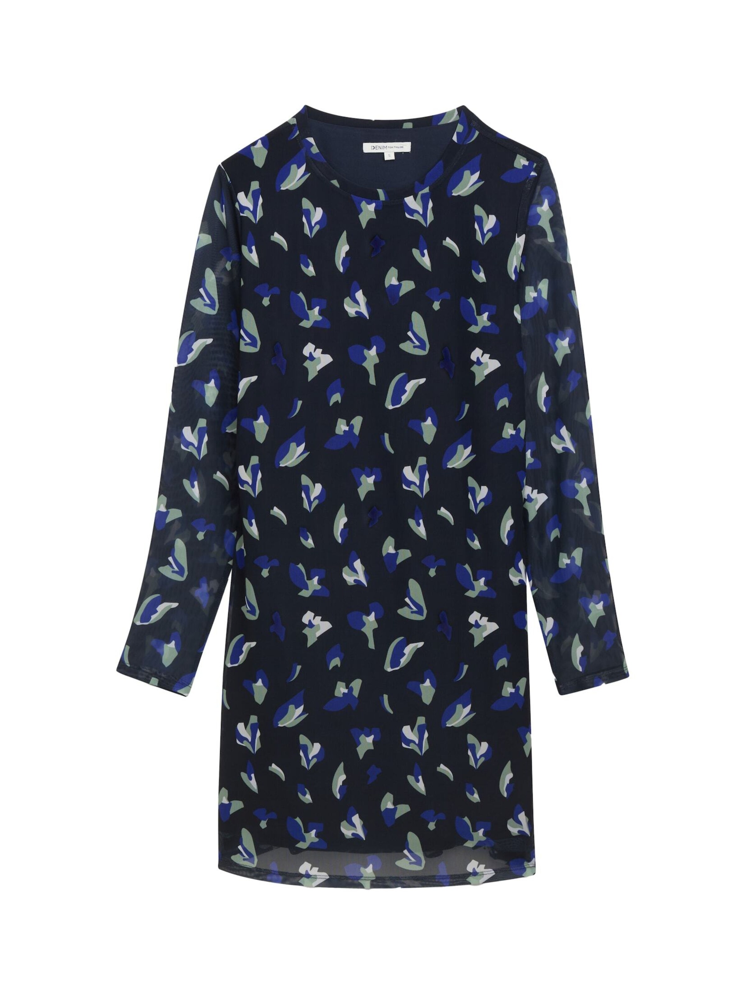 TOM TAILOR DENIM Jurk in Blauw: voorkant