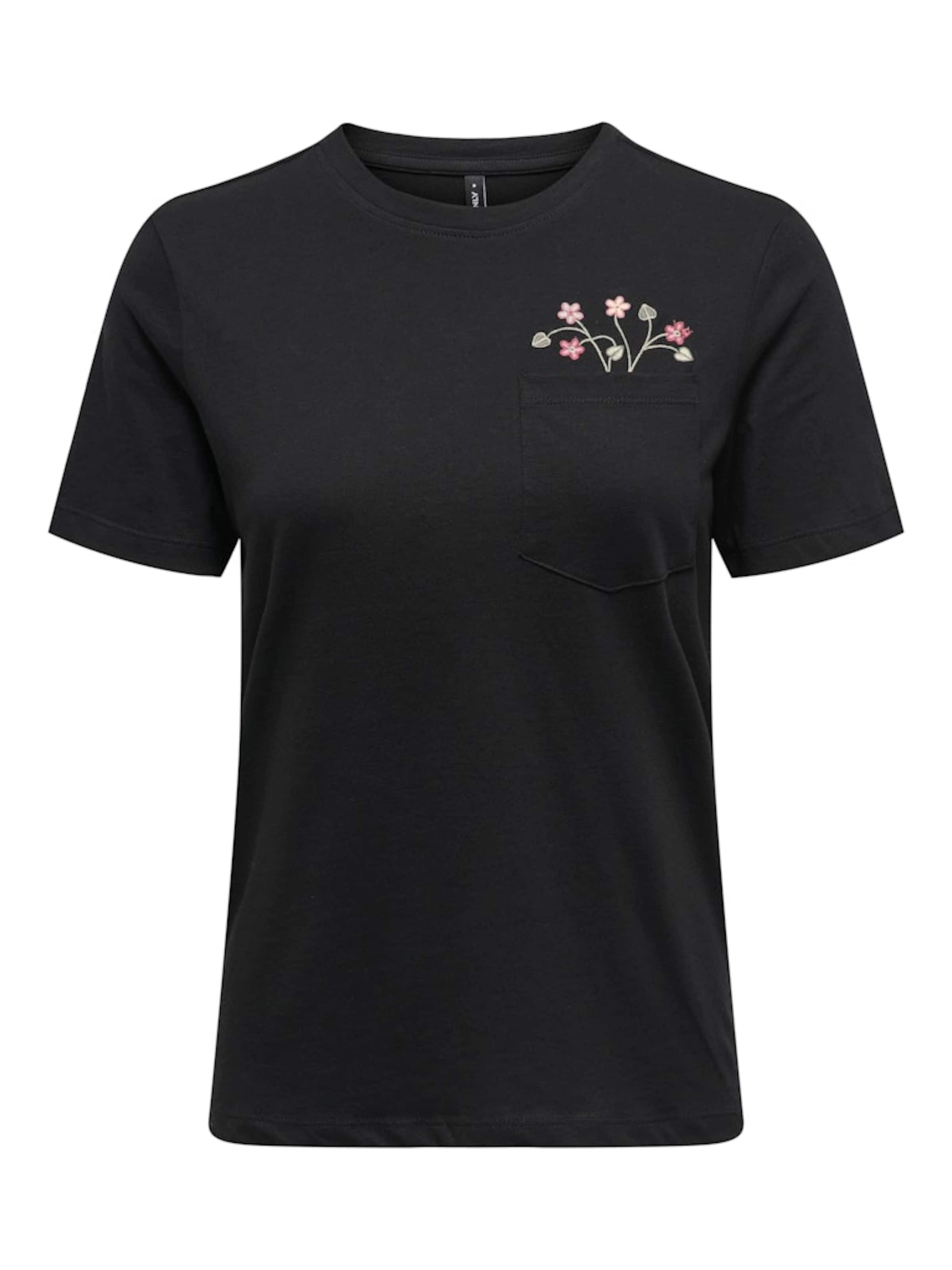 T-shirt ONLY en noir : devant