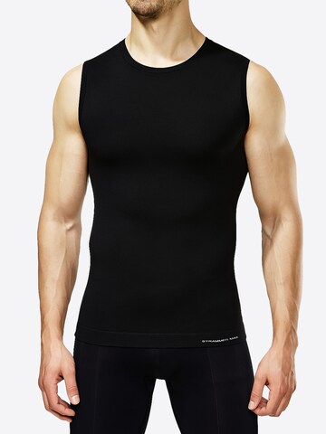 Strammer Max Performance Shirt 'Compression' in Schwarz