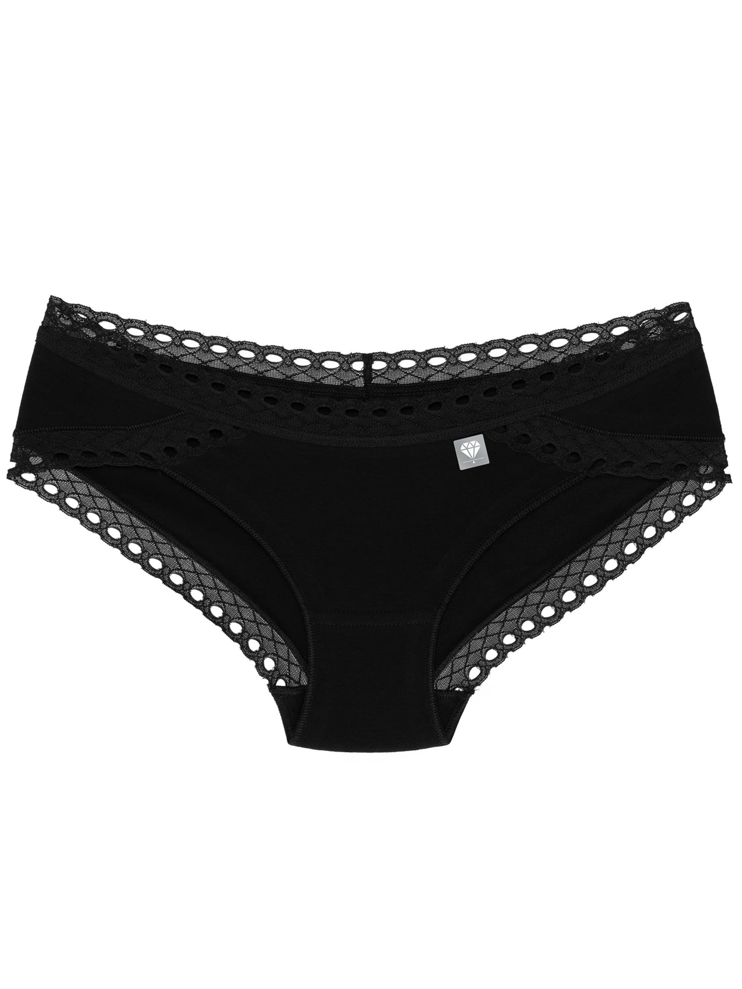 Wolbar Slip 'Diamond 3514'‌ in Schwarz: Vorderseite