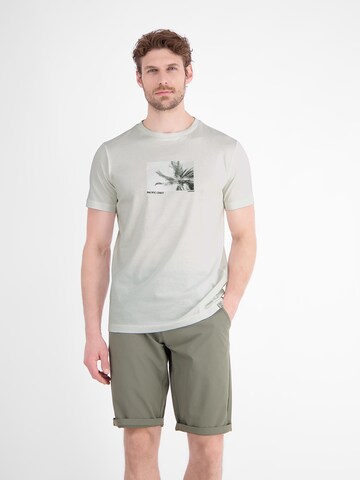 LERROS Baumwoll T-Shirt mit Motiv-Print und bequemem Rundkragen in Grau: Vorderseite