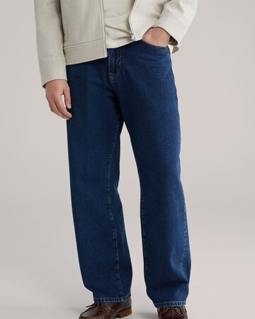 WE Fashion Ohlapna forma Kavbojke | modra barva: sprednja stran