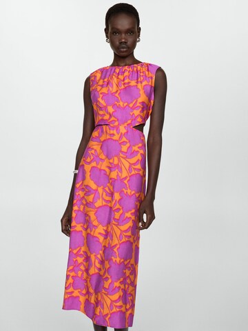 MANGO Letní šaty 'Olimpio' – oranžová: přední strana