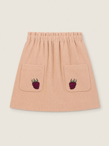 LouieLouie Nederdel 'Claire Raspberry Embroidery on Pocket' i pink: forside