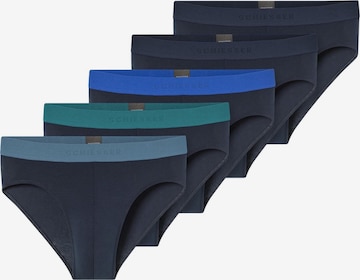 SCHIESSER Slip ' 95/5 ' in Blue: front