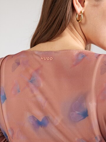 Maglietta 'Deuphine' di HUGO in marrone