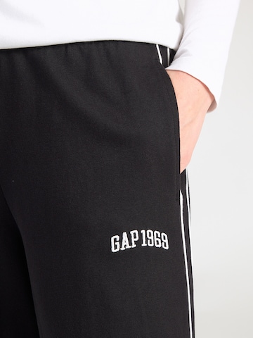 GAP Широки крачоли Панталон в черно