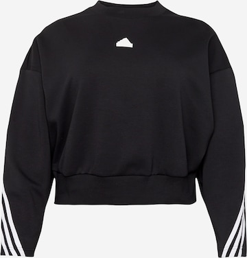 ADIDAS SPORTSWEARSportska sweater majica - crna boja: prednji dio