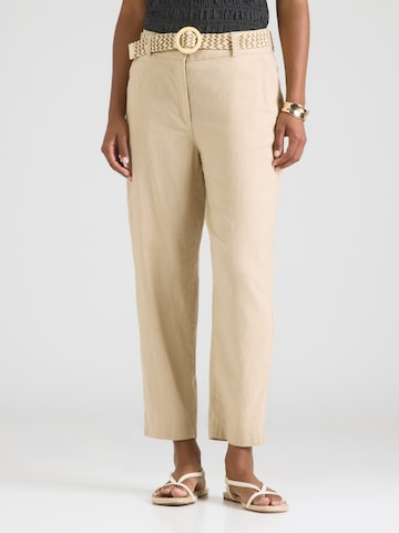 Loosefit Pantalon s.Oliver en beige : devant