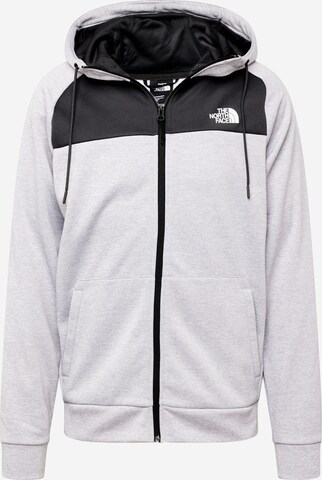 THE NORTH FACE Sportsweatjacke 'REAXION' in Grau: predná strana