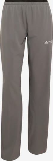 ADIDAS TERREX Outdoorhose 'Liteflex' in XS/Regular in grau / weiß, Produktansicht