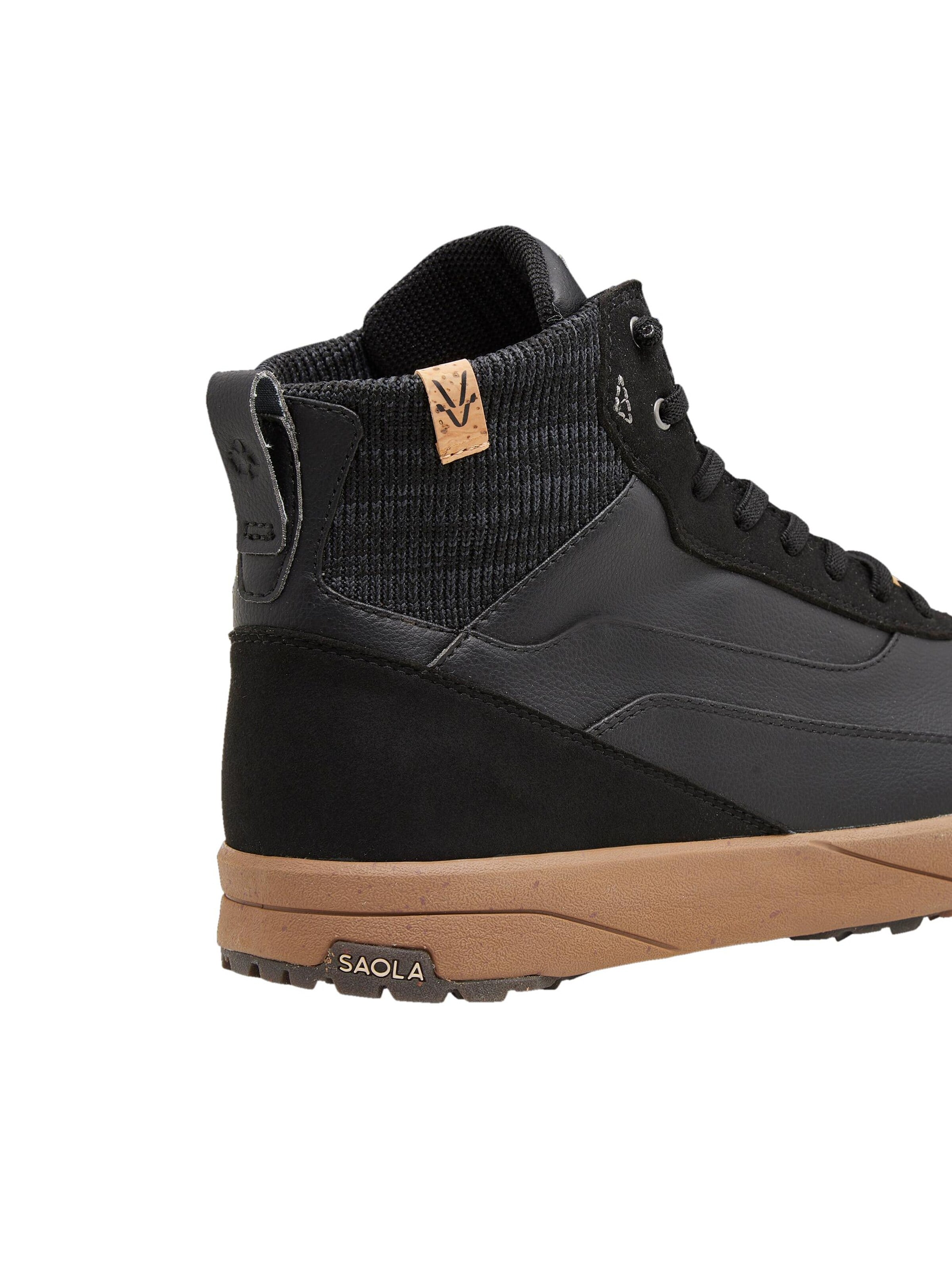 SAOLA Sneaker high 'Quito Mid Waterproof M Black'‌‌‌‌‌‌‌‌ in Schwarz
