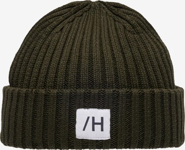 SELECTED HOMME Beanie 'Henrik' in Green: front