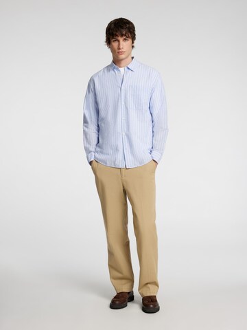 SELECTED HOMME Loose fit Trousers with creases '220 Loose' in Brown
