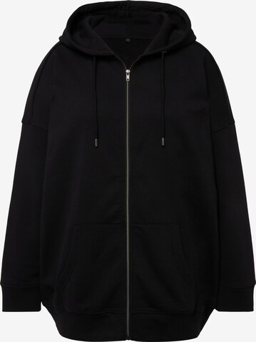 Studio Untold Zip-Up Hoodie in Black: front