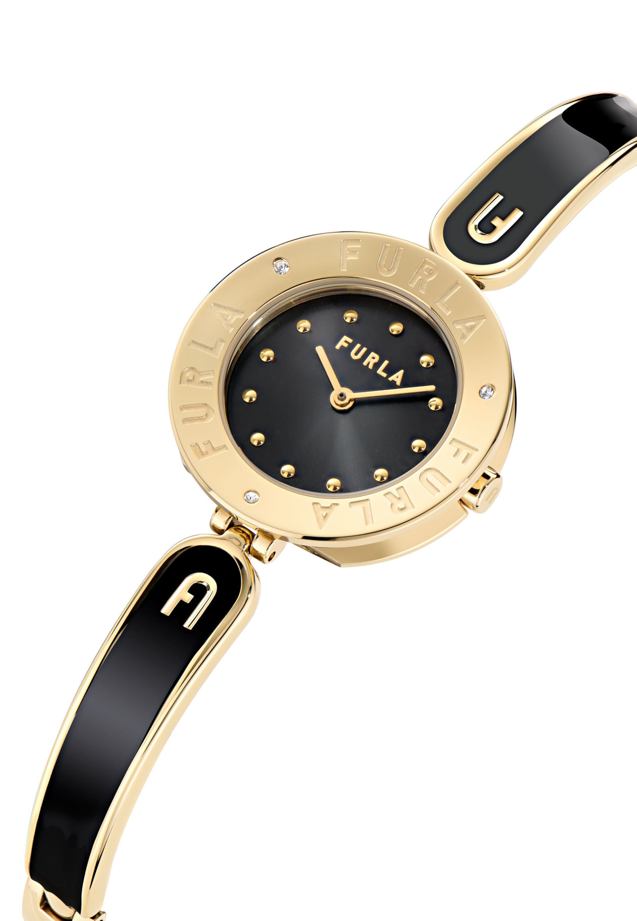 FURLA Analoog horloge 'Essential' in Zwart