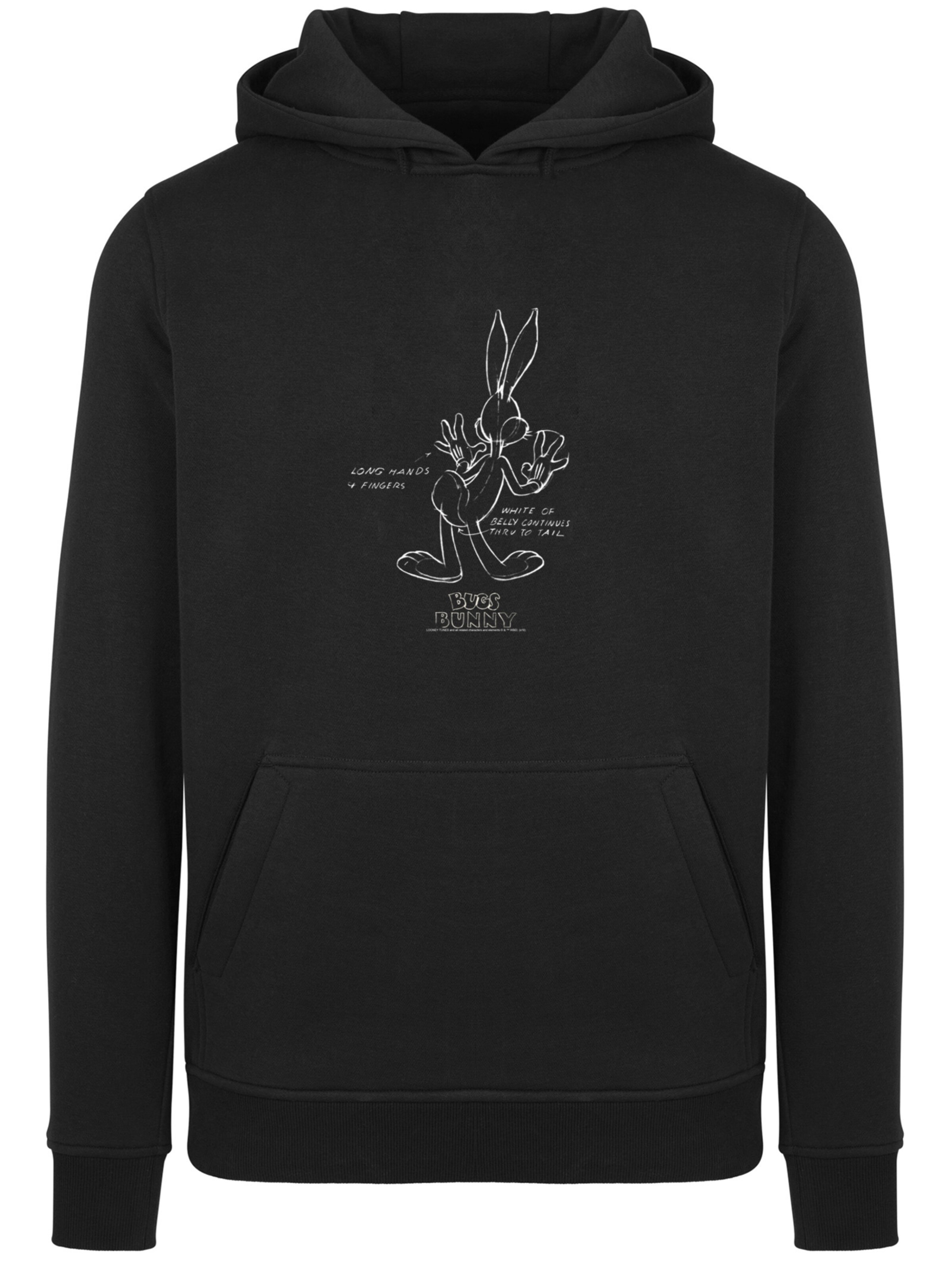 Sweat-shirt F4NT4STIC en noir : devant