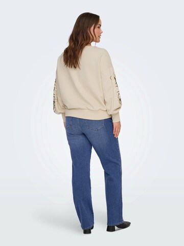 ONLY Carmakoma Μπλούζα φούτερ 'CARDEBORAH' σε μπεζ