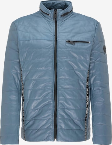 Carlo Colucci Between-Season Jacket 'Gulf' in Blue: front