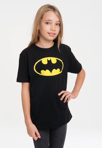 LOGOSHIRT Shirt 'DC Comics - Batman' in Zwart