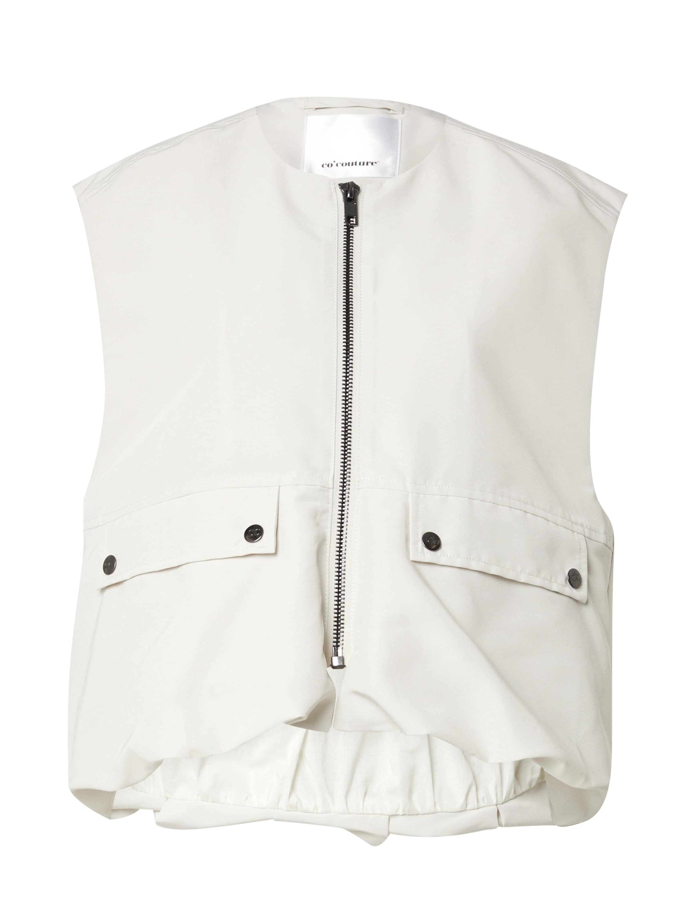 Gilet 'Elba' di co'couture in bianco: frontale