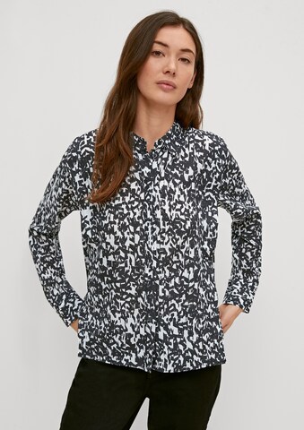 comma casual identity Bluse in Schwarz: Vorderseite