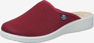 FLY FLOT Clogs in Red: front