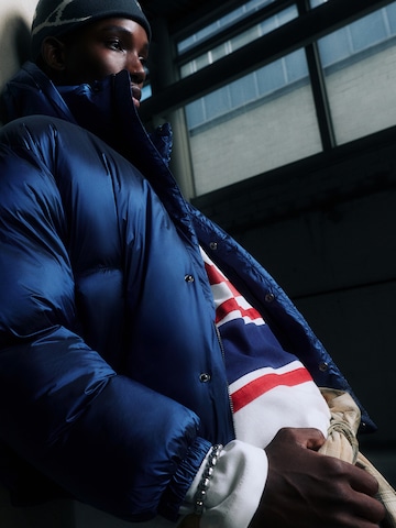 Pull&Bear Zimná bunda - Modrá