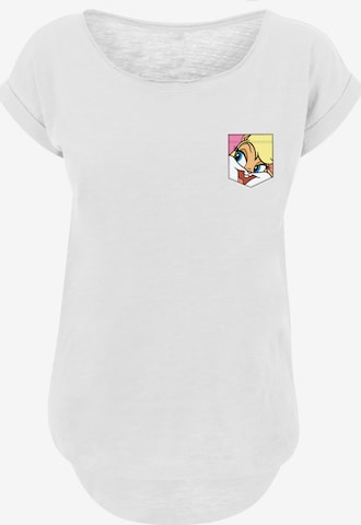 T-shirt 'Looney Tunes Lola Bunny Face' F4NT4STIC en blanc : devant