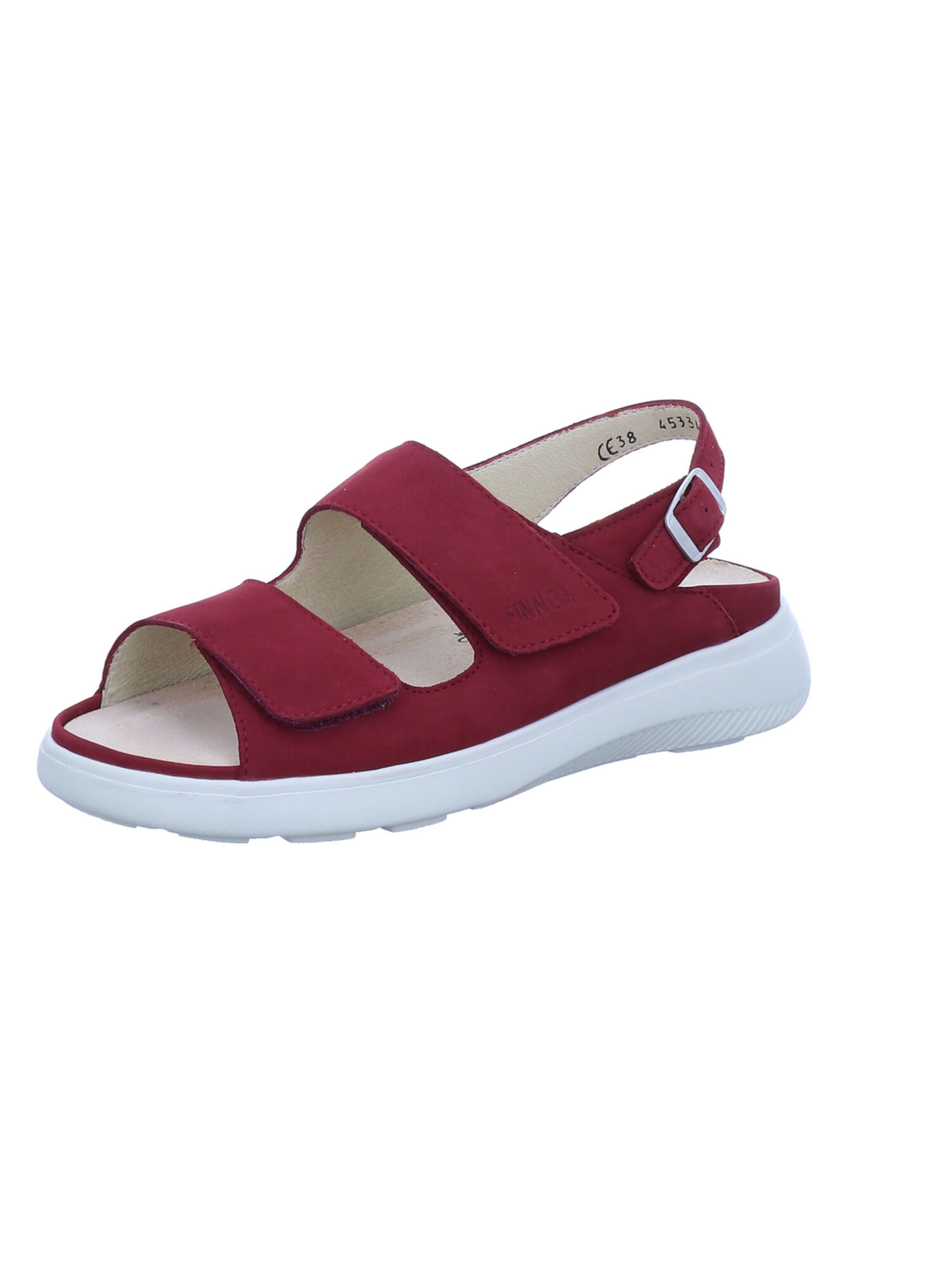 Finn Comfort Sandale 'Apia' in Rot: Vorderseite