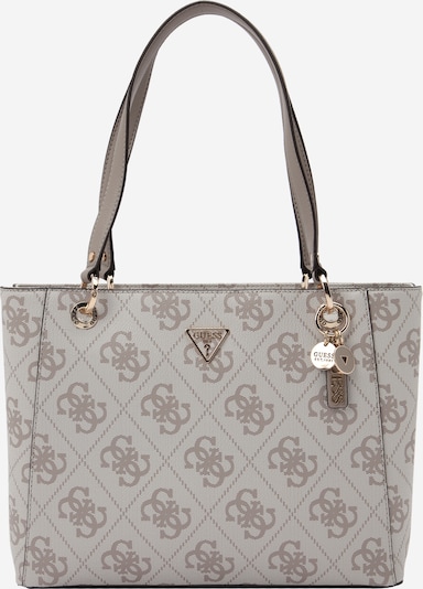 GUESS Shopper torba 'NOELLE II' u sepija / bijela, Pregled proizvoda