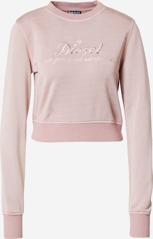 DIESEL - Sweatshirt em rosa: frente