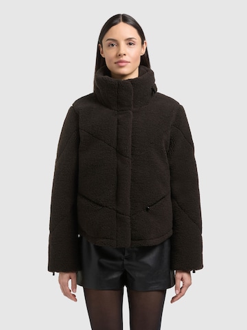 khujo Winterjas 'Gionna' in Bruin: voorkant