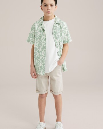 WE Fashion Normální Džíny – béžová