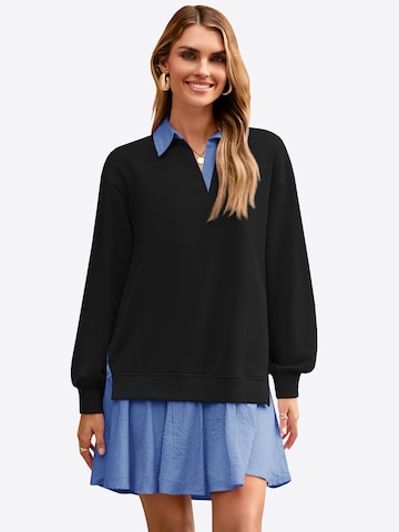 Rochie de la Imily Bela pe negru: față