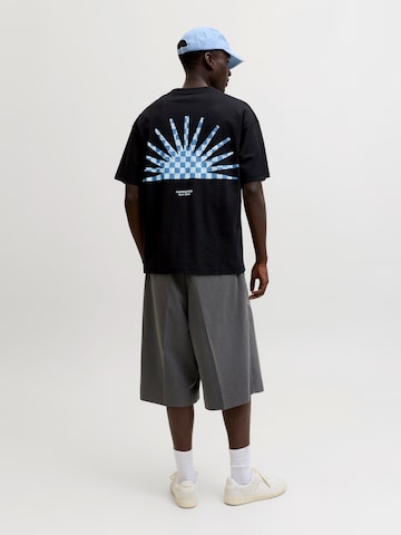 JACK & JONES Shirt 'JCOSOLANA' in Black: front