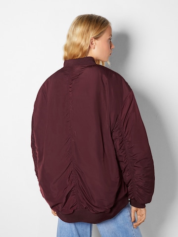 Bershka Between-Season Jacket in Red