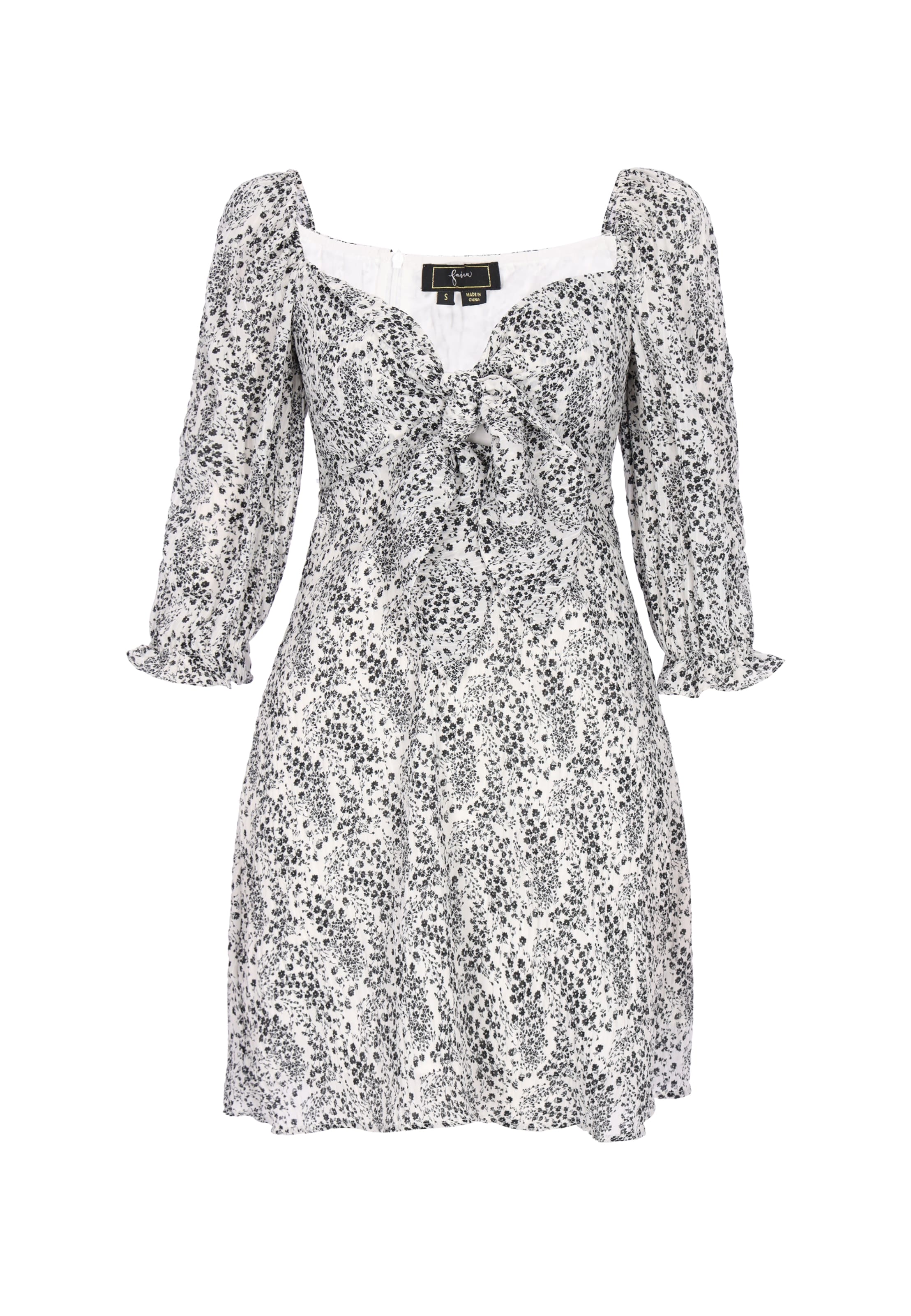 Robe d’été 'Festive' faina en blanc : devant