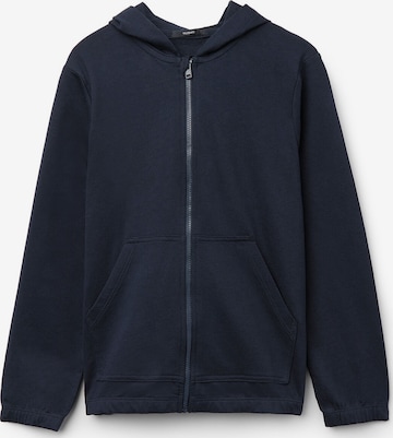 Tezenis Zip-Up Hoodie in Blue: front