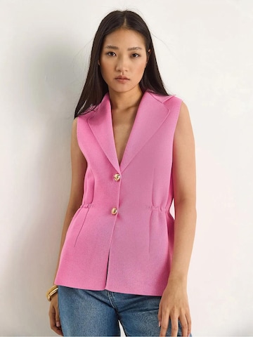 Bianco Lucci - Colete em rosa: frente