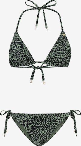 Shiwi Triangel Bikini 'Liz' in Groen: voorkant