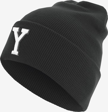 Bonnet 'Letter' Flexfit en noir : devant