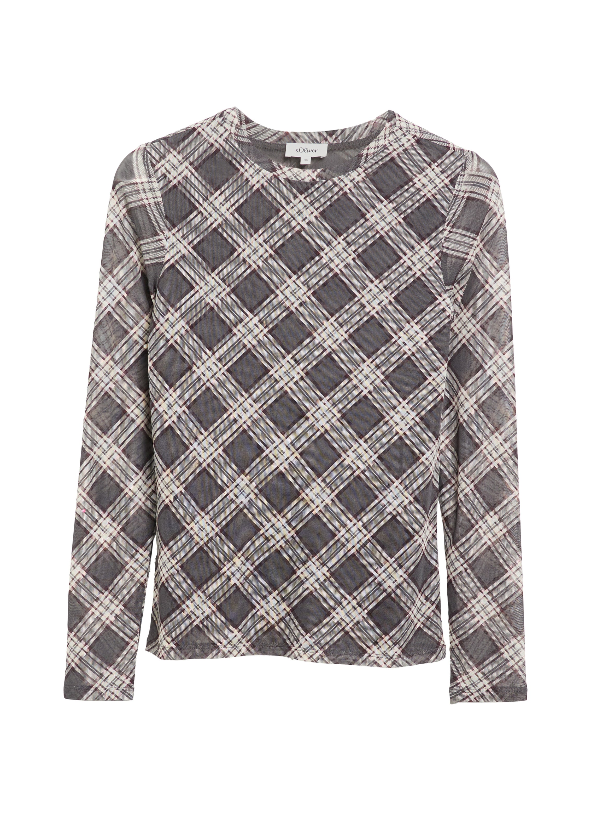 s.Oliver Shirt in Grijs: voorkant
