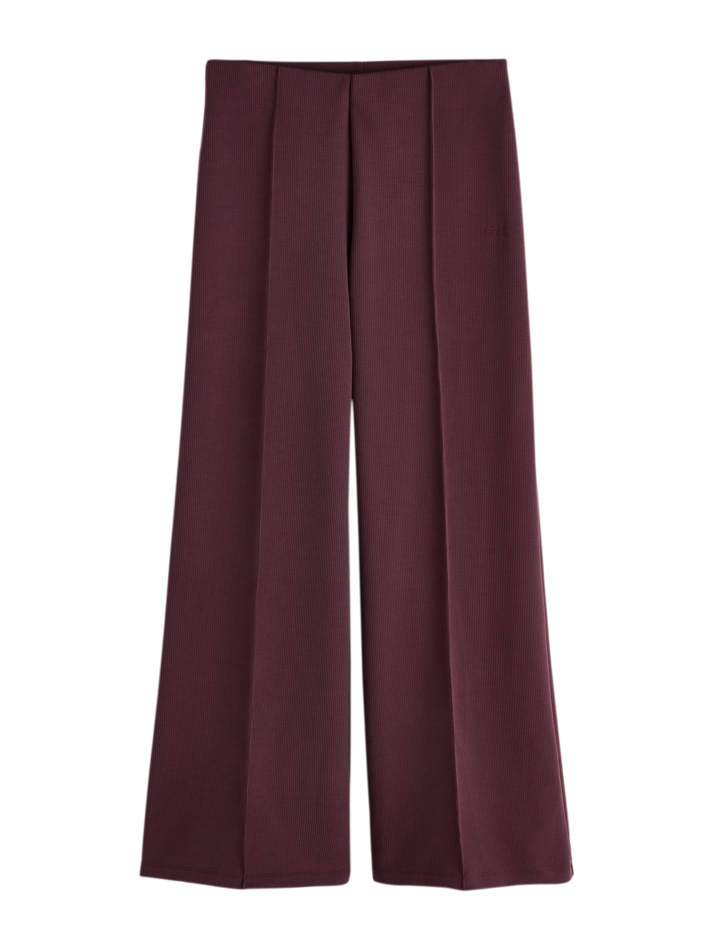 Pantaloni di self. in marrone: frontale