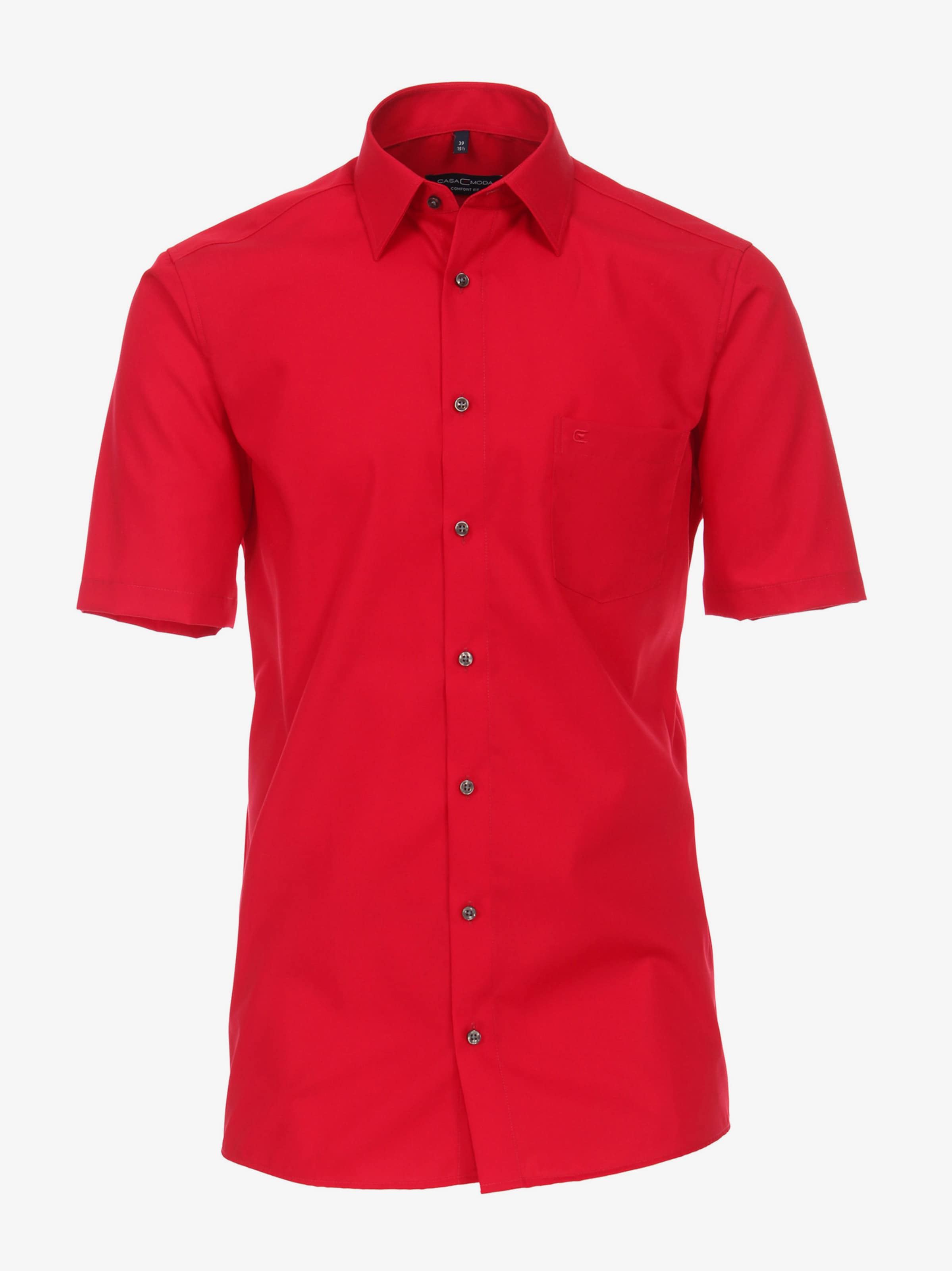 Männer Hemden CASAMODA Businesshemd in Rot - NQ97727