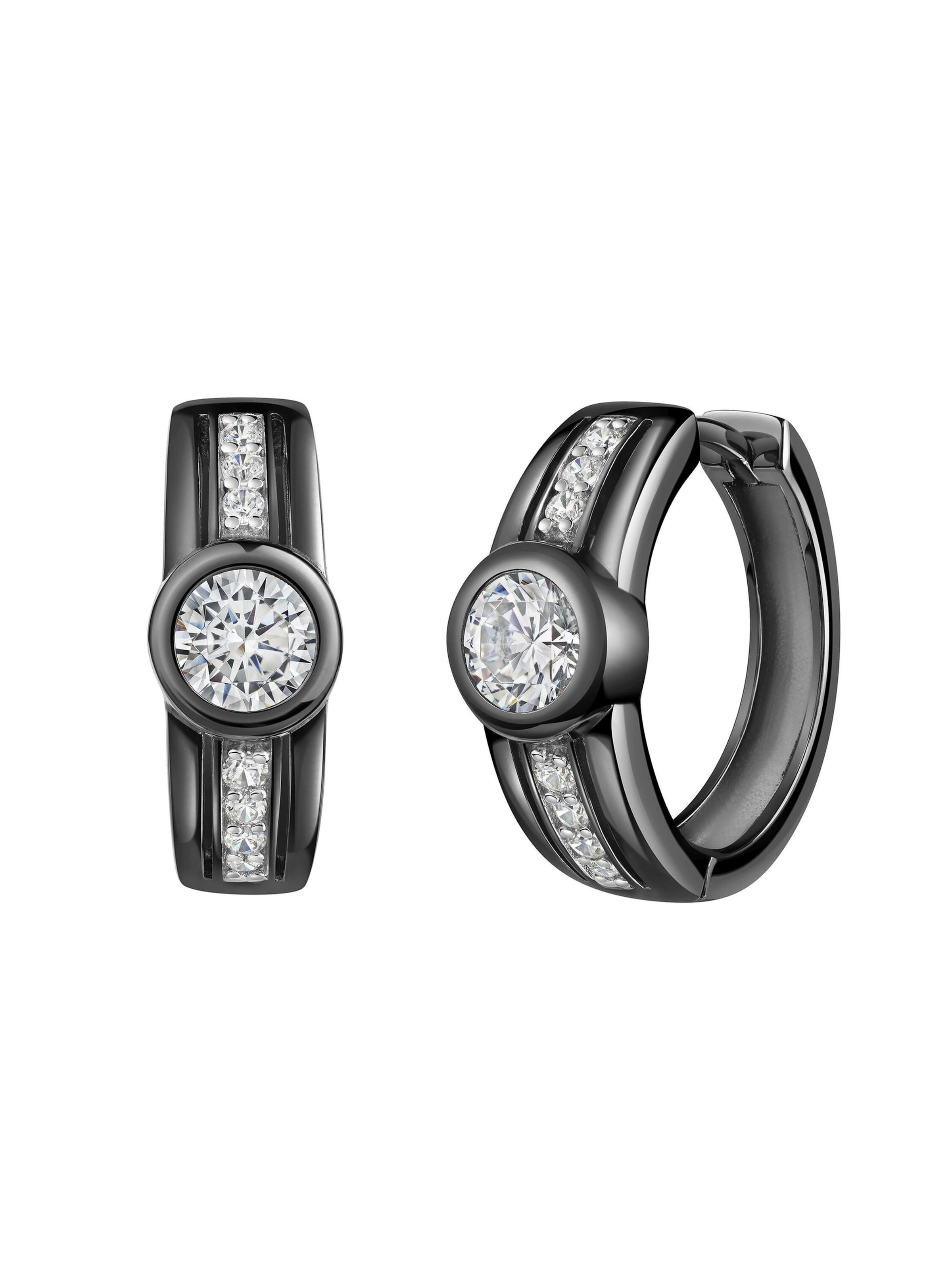 Boucles d'oreilles CELESTA en blanc : devant