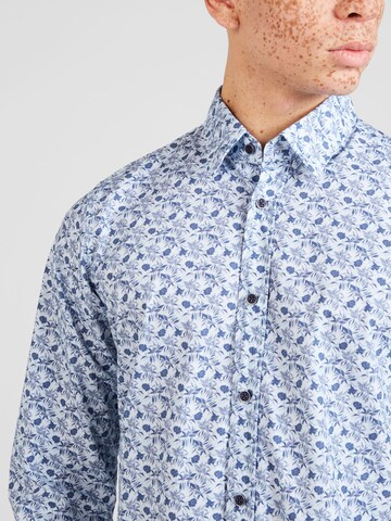 JOOP! Jeans Regular fit Button Up Shirt 'Hanso' in Blue