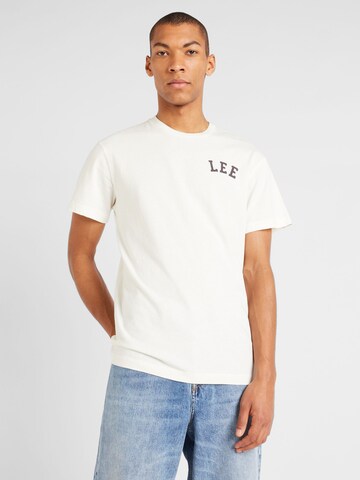 Lee T-Shirt in Weiß: Vorderseite