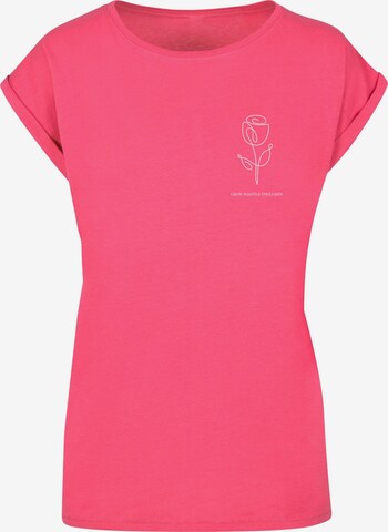 Maglietta 'Spring - Tulip Flower' di Merchcode in rosa: frontale